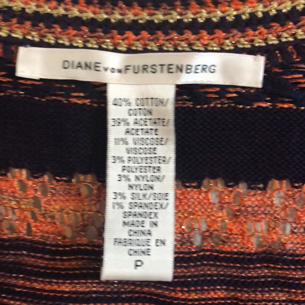 Diane Von Furstenberg Cardigan Sweater Size Petite - Picture 5 of 8